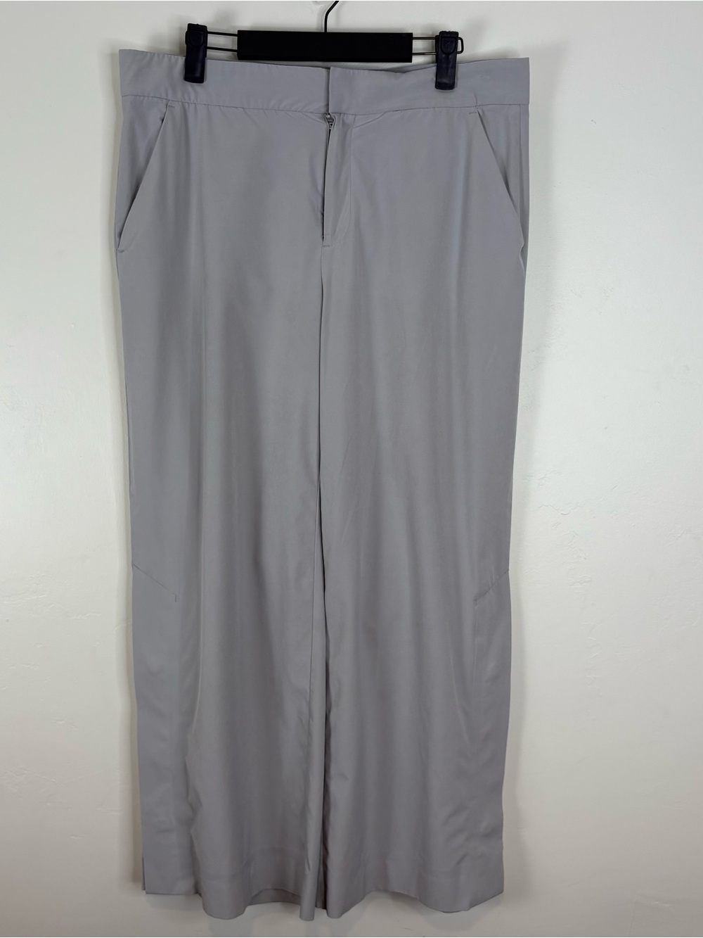 Athleta Tribeca Wide Crop Leg Pants Size 12T Tall Gray